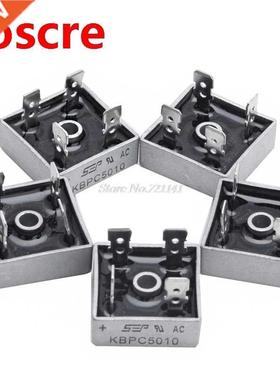 5Pcs 50A KBPC5010 1000V Metal Case Single Phases Diode Bridg