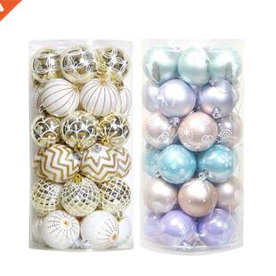 60mm Glittering Christmas Hanging Balls Bauble Set of 30Pcs