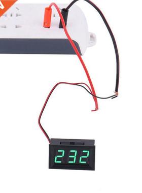 DC 5V-120V Voltmeter LED Display Panel 2 Wire Volt Voltage T