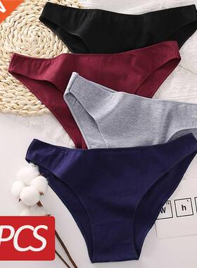 3PCS/Set Cotton Underwear Women M-2XL Comfortable Panties La