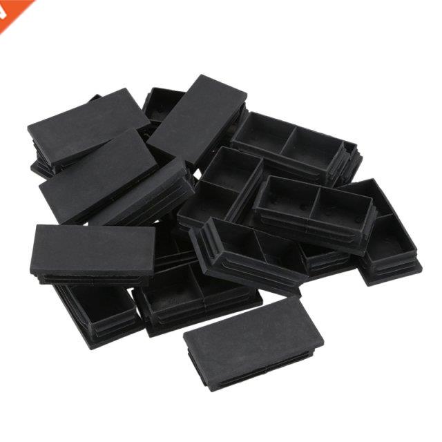 Plastic Rectangle Blanking End Caps Bung 40mm x 80mm 20Pcs B