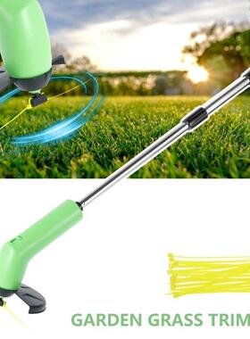 Electric Grass Trimmer Cordless Lawn Mower Double Wheel Leng