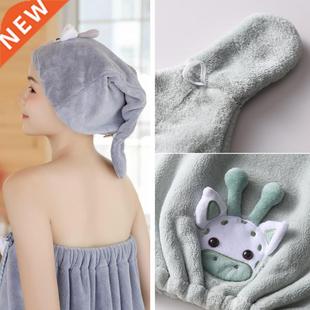 Microfiber Hair Towel Bath Wrap Hat Swimming Towel Rapid Fas