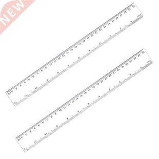 Inches Clear Plastic Straight Ruler Pack