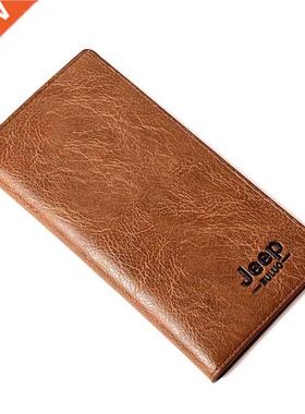 Top Men Long Money Wallet Money Clip Men Wallets Business Br