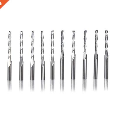 10x 3.175x2x22mm 2-Flute Milling Cutter High Efficient CNC R