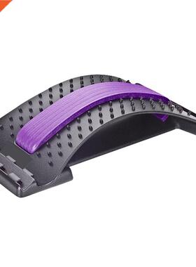 1pc Back Stretch Equipt Massager Stretcher Fitness Lumbar S