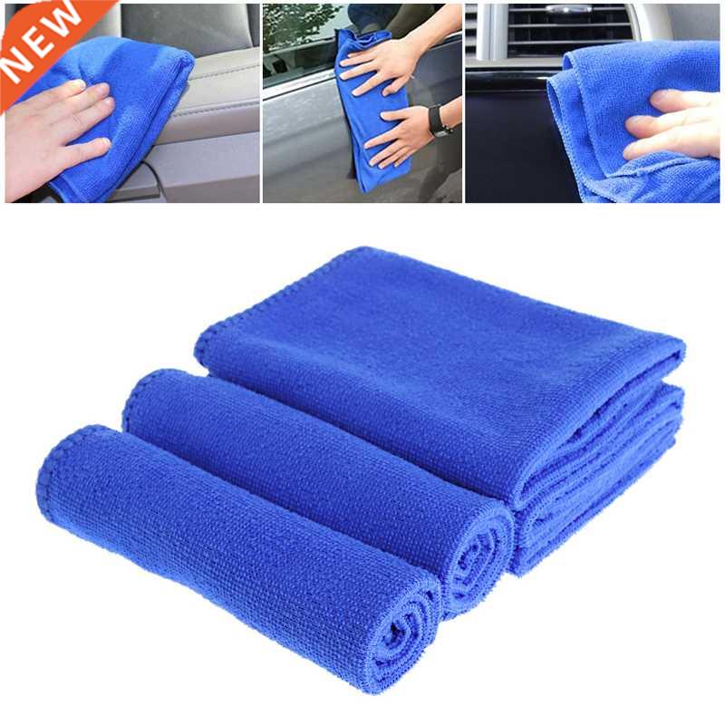 5 Pcs Soft Absorbent Wash Cloth Car Auto Care Microfiber Cle
