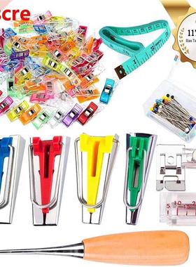 117pcs/set 4 sizes Bias Tape Makers  Job Foot Case Supp