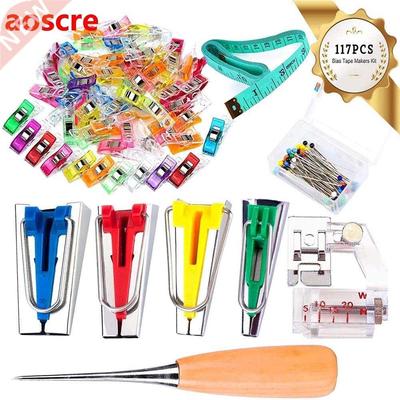 117pcs/set 4 sizes Bias Tape Makers  Job Foot Case Supp