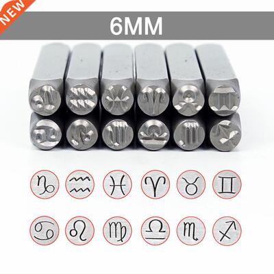 6MM Horoscope/Twelve conellations Zodiac Sign 12PCS Desi