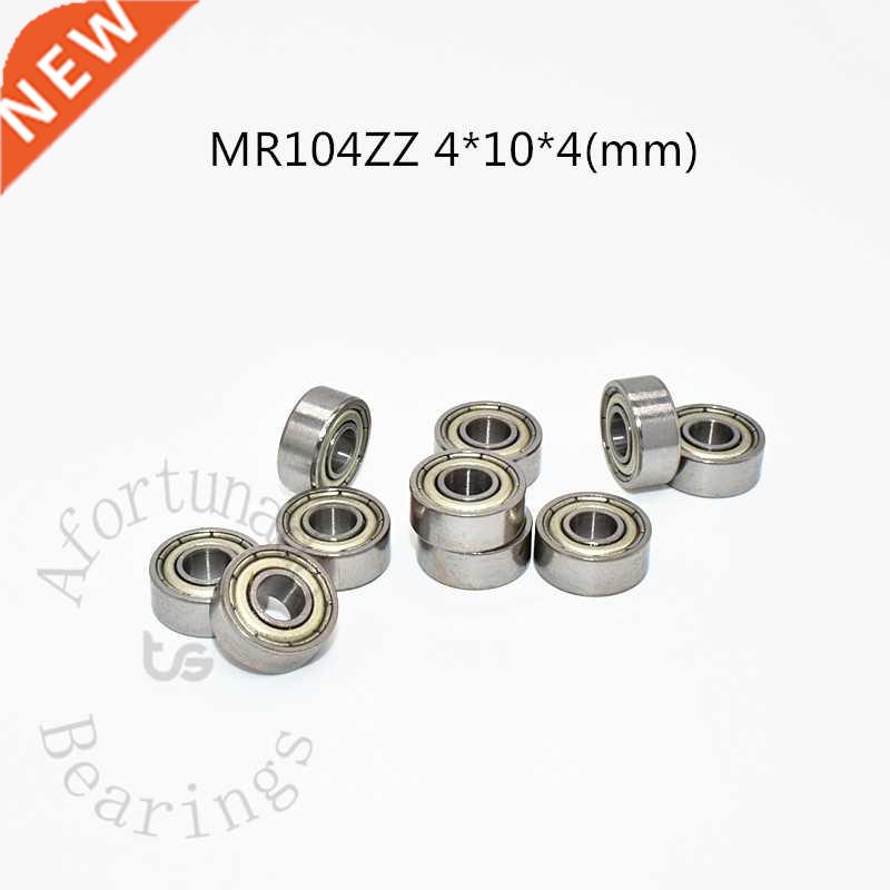 Miniature 10pcs MR104ZZ 4*10*4(mm) free shipping chrome ste