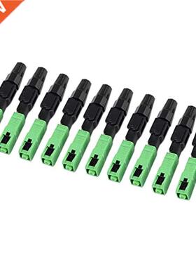 10Pcs Sc/Apc Fiber Optic Connector Embedded Single Mode Comp