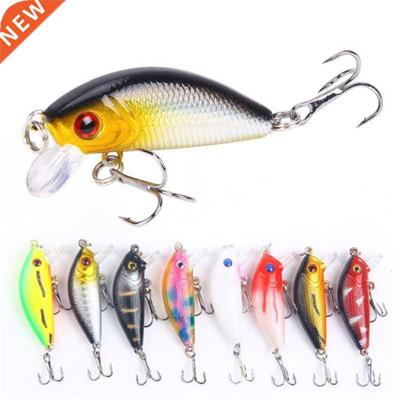 Se?uelo de Pesca Minnow, 50mm, 4,2G, anzuelo duro Topwater W