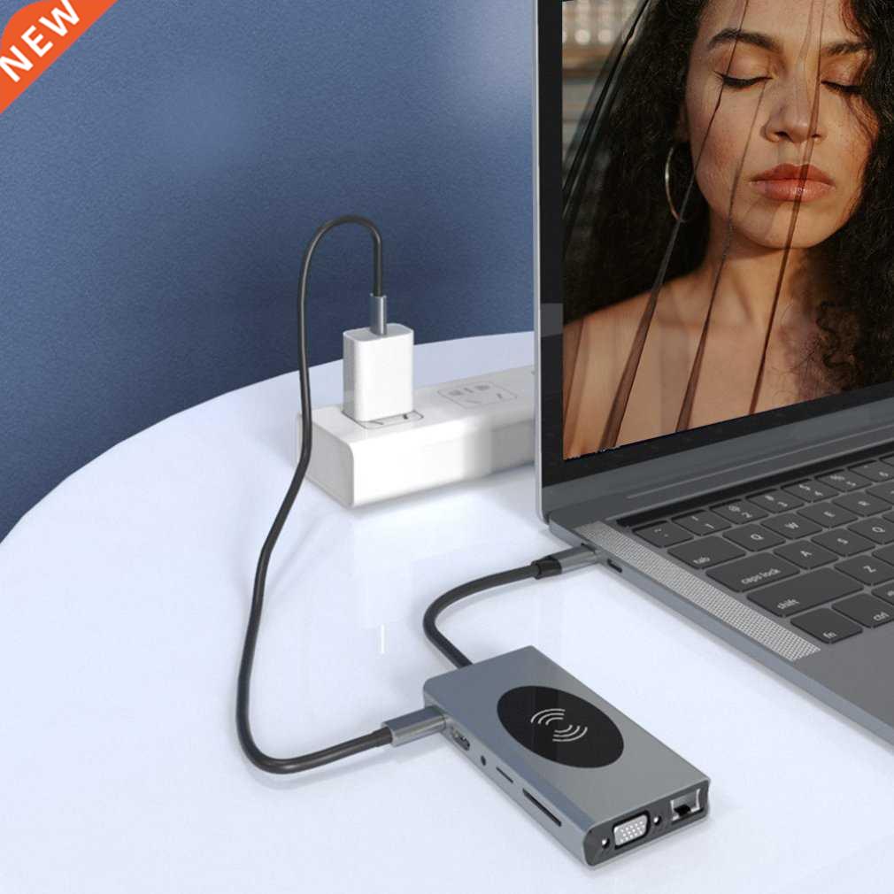 13 In 1 Aluminum Usb Type C To USB3.0 Vga RJ45 Hdmi Pd Audio