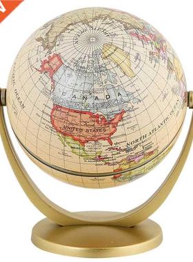 Retro Rotating World Globe Earth Antique Home Office Desktop