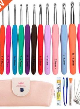 14pcs/Set Crochet Hooks Set Yarn Knitting Needles Sewing Kit