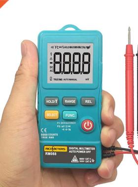 RM088 Mini Digital Multimeter Tester 8000 Counts Line Freque