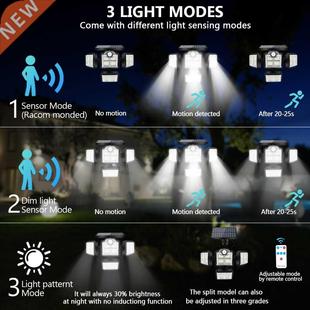 Outdoor Heads 192 Sensor Motion Lights Solar LED 198 2000W