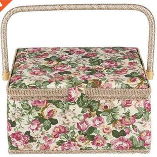 Basket Sewing Vintage For Extra Needles Large