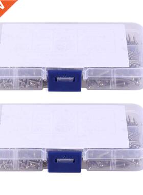 400Pcs M3 Stainless Steel Flat Head Screws Kits High Strengt