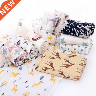 120X110c Baby Blankets uslin Swaddle Blanket Newborn Cotto