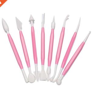 Decorating Tools Double 8Pcs Fondant Cake End Decor Set