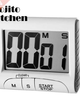 Portable Digital Countdown Timer Clock Large LCD Screen Alar