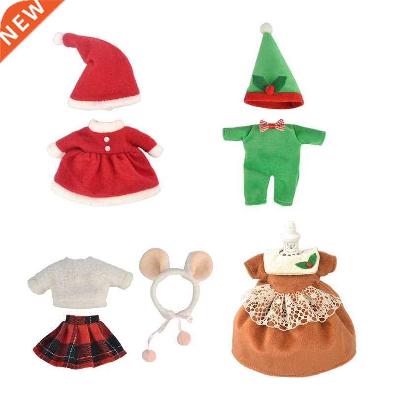 Christmas 16cm Dl Clothes Dress Up Skirt Suit Xmas Baby D