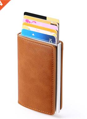 Rfid Blocking Protection Men Id Credit Card Holder Wallet Le