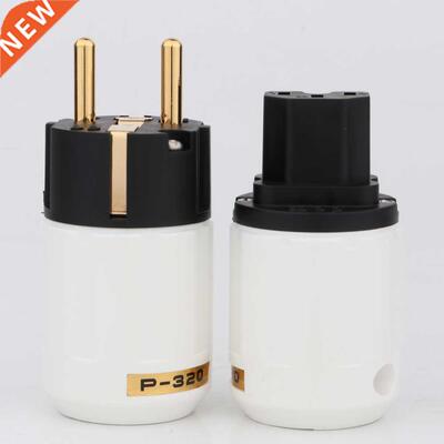 Preffair HI-End 24K Gold Plated Schuko Power Plug European P