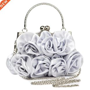 Elegant Silk Clutch Bag Wedding Evening Bags For Women Small