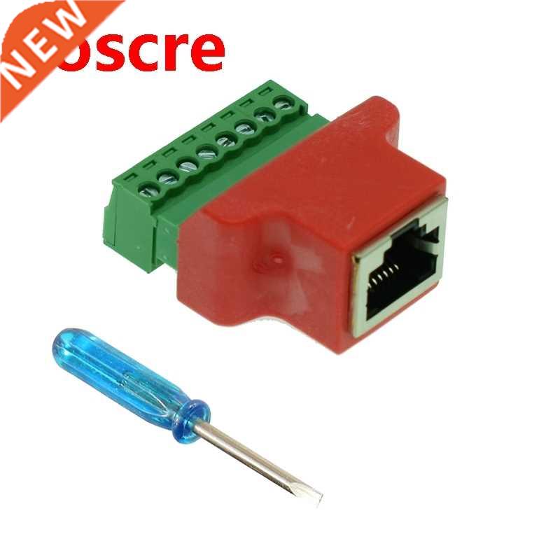 5pcs Color connector RJ45 to Screw Terminal Adaptor RJ45 to