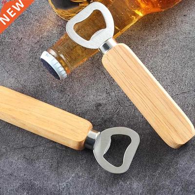 Manche en bois bière verre ouvre-bouteille barre outi