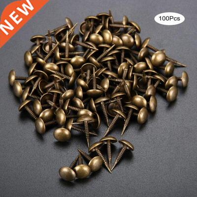 100Pcs Antique Upholstery Nail Jewelry Wood Box Sofa Furnitu