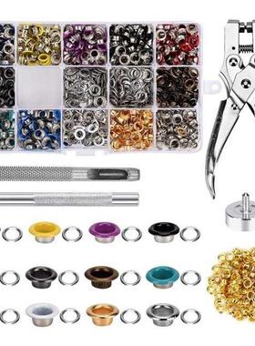Eyelet Set,701 Pieces Eyelet Pliers Metal Eyelets 5Mm Gromme