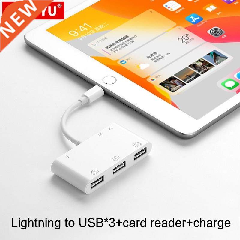 AJIUYU USB Lightning OTG Hub For iPad Air 2  Pro mini 4 5