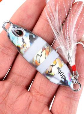 Se?uelo de plantilla de Metal para pesca, cebo duro de pesca