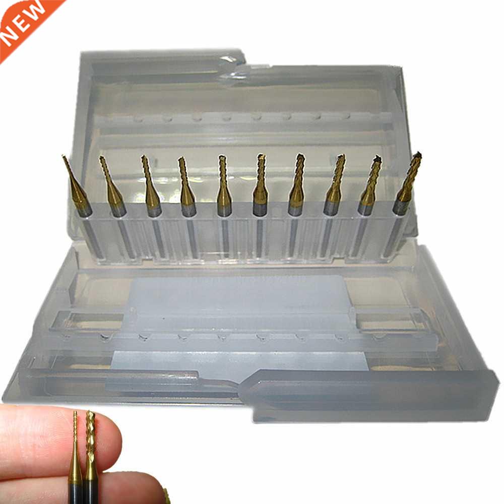 10pcs 0.8-2.0mm Milling Cutter Carbide Tungen Pvc Pcb Dril