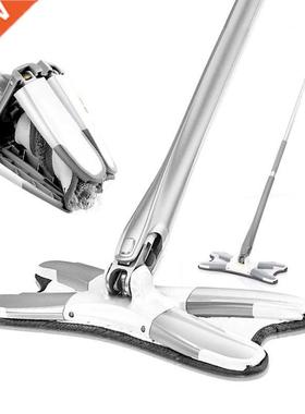 Manual Extrusion Floor Mop Hand Free Washing Flat Mop Microf