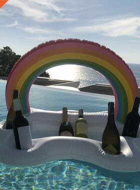 Summer Party Bucket Rainbow Cloud Cup Holder Inflatable Pool