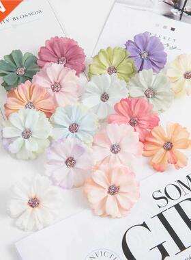 50PCS 4.5CM Silk Daisy Head MINI Home Wedding Decoration