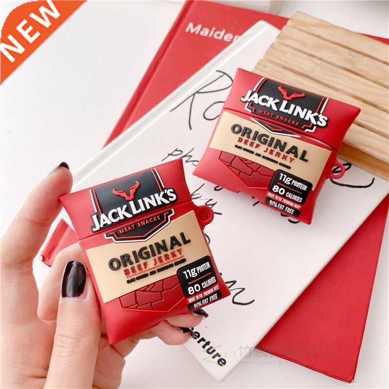 Funny JACK LINKS British Beef Jerky Earphone Case for AirPo