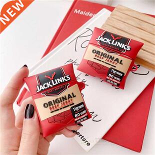 Funny JACK LINKS British Beef Jerky Earphone Case for AirPo