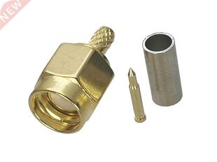 For SMA LMR100 RG16 RG174 Crimp Male Plug Connector 1pcs