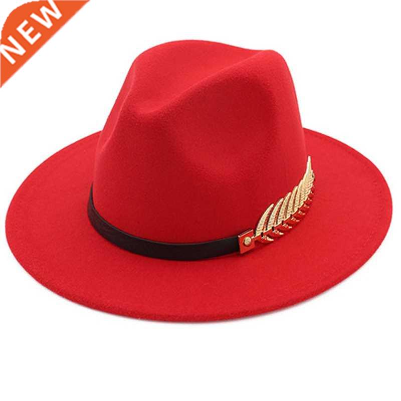 Ladies Wool Fedora Warm Jazz Hat Chapeau Femme feu Panaman c