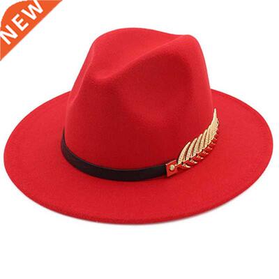 Ladies Wool Fedora Warm Jazz Hat Chapeau Femme feu Panaman c