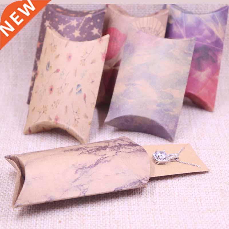 24pcs/1lot 2*5.5*8cm Pillow box with 5*4cm inner card Jewelr