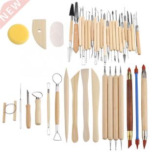42Pcs Ceramic Pottery Crafts Tools Set Clay Sculpting Carvin