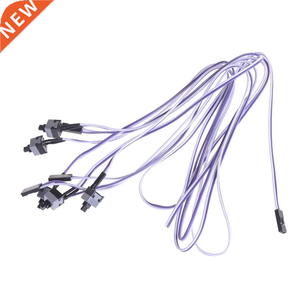 5pcs Momentary Push Button Switch Connector Cable Computer M